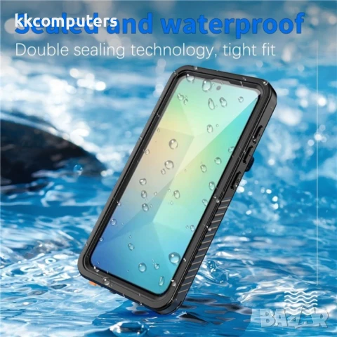 REDPEPPER за Samsung Galaxy S25 Водоустойчив / Удароустойчив Калъф + Скрийн Протектор – Черен, IP68 , снимка 3 - Калъфи, кейсове - 51414379