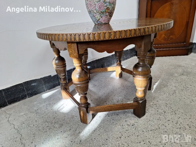 маса за всекидневна с богата дърворезба , снимка 3 - Маси - 48392769
