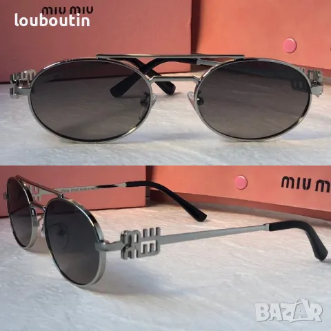Miu 2024 дамски слънчеви очила елипса овални кръгли 4 цвята, снимка 1