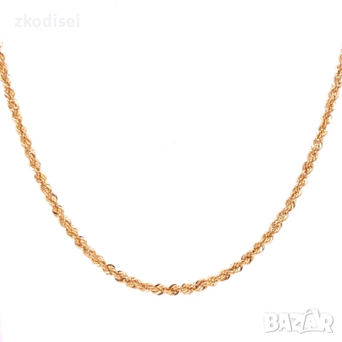 Златен синджир 3,20гр. 54,5см. 14кр. проба:585 модел:34495-5, снимка 2 - Колиета, медальони, синджири - 52009206