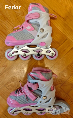 Ролери за деца 30-33 EU розови 