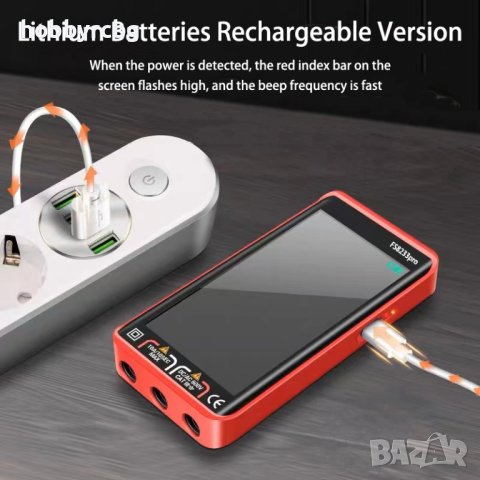 Мултицет със сензорен дисплей, NCV и измерване на 9 параметъра, снимка 8 - Други инструменти - 41652530