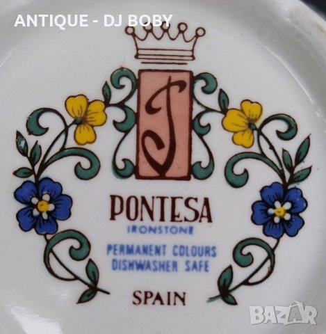 Испанска порцеланова захарница "Понтеса" , снимка 3 - Сервизи - 40587894
