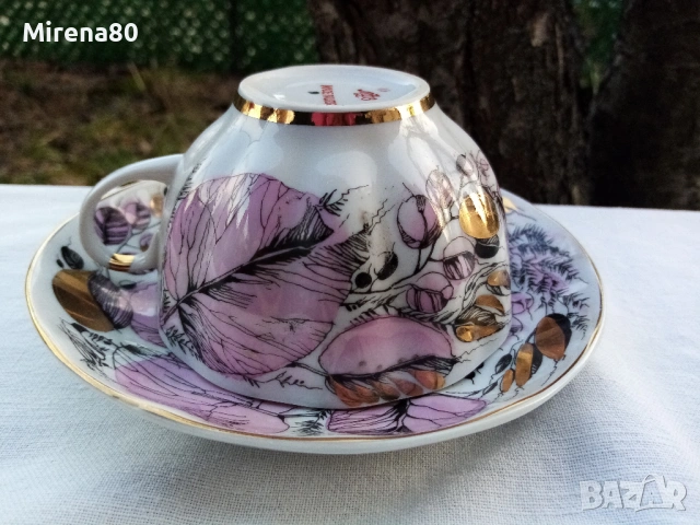 Чаени сетове ЛФЗ - Розовая осень, снимка 3 - Чаши - 53697737