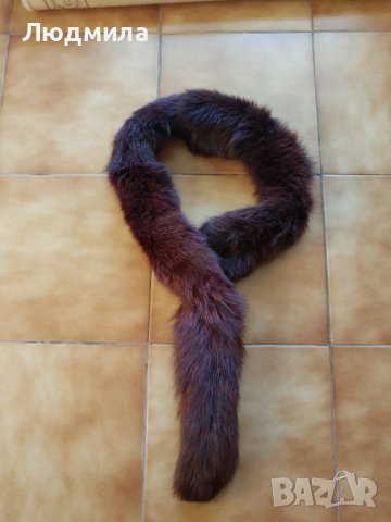 Яка-шал,лисица,бордо, снимка 2 - Шалове - 38806176