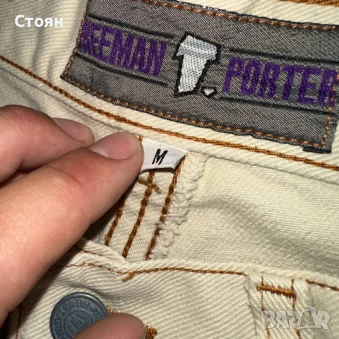 90s Freeman T. Porter baggy 3/4 Jorts, снимка 5 - Къси панталони - 51395567