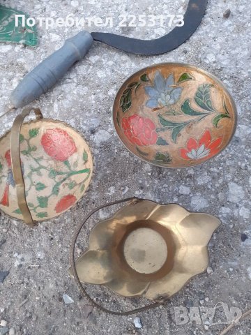 Месингови рисувани кошнички, снимка 1