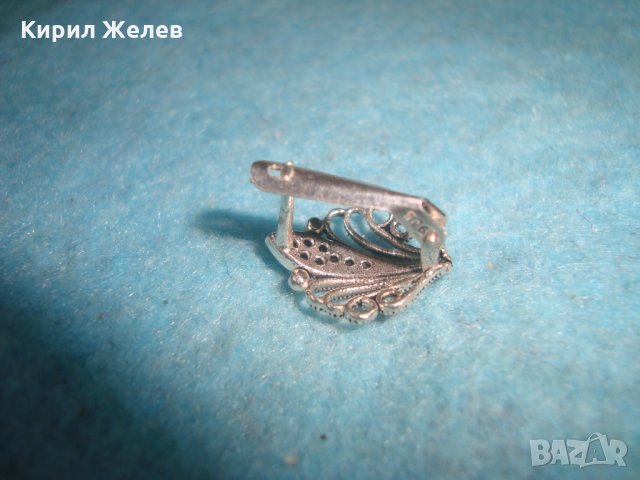 ФИЛИГРАННА ФЛОРАЛНА СРЕБЪРНА ОБЕЦА СРЕБРО 925 с ИНКРУСТИРАНИ МАРКАЗИТИ 25821, снимка 8 - Обеци - 35776849