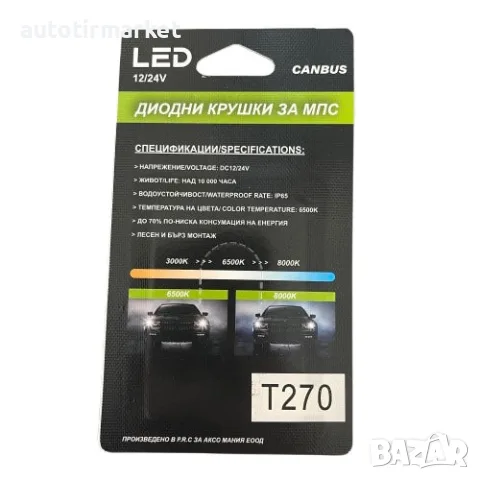 LED Крушки за плафон 41мм 12/24V G – TECH – T272, снимка 4 - Аксесоари и консумативи - 56054568