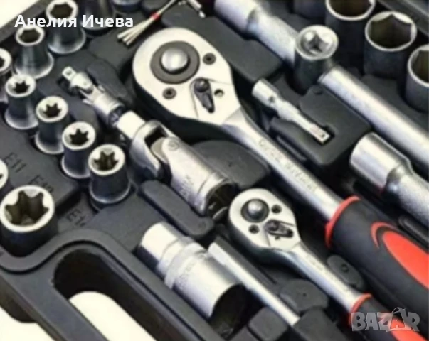 Професионален комплект гедоре 108 Части KRAFTROYAL 2060N, снимка 2 - Куфари с инструменти - 50717062