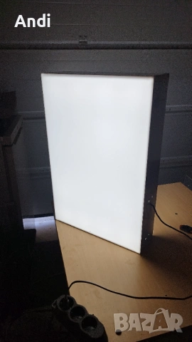 Двустранна светеща табела - с лед осветление 40/60/12см, снимка 7 - Рекламни табели - 53660151