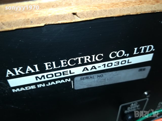 AKAI AA-1030L RECEIVER-MADE IN JAPAN-ВНОС SWISS LNV0907231826, снимка 15 - Ресийвъри, усилватели, смесителни пултове - 41498060