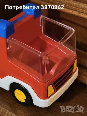 Playmobil пожарна (2016 г.) и човече (1994 г.), снимка 5 - Конструктори - 56317293