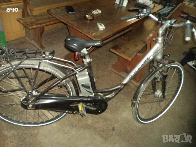 Електрически Алуминиев велосипед RALEIGH-28цола, снимка 10 - Велосипеди - 50291408