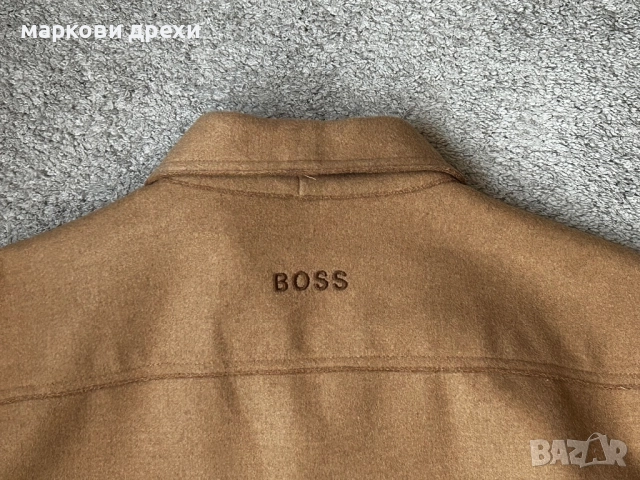 BOSS Lom_1 Wool Overshirt L, снимка 7 - Якета - 52913123