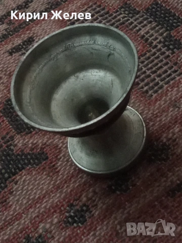 Месингов свештник 54286, снимка 3 - Антикварни и старинни предмети - 53639498