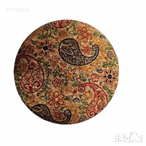 Джобно огледало, Корк, Многоцветно, снимка 1