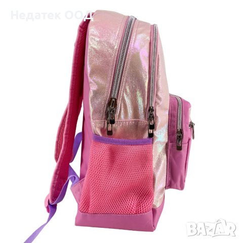 Ученическа раница, Fanatee, Primary Pink Glitter, 33х15х42 см, Розова, снимка 2 - Раници - 41940055
