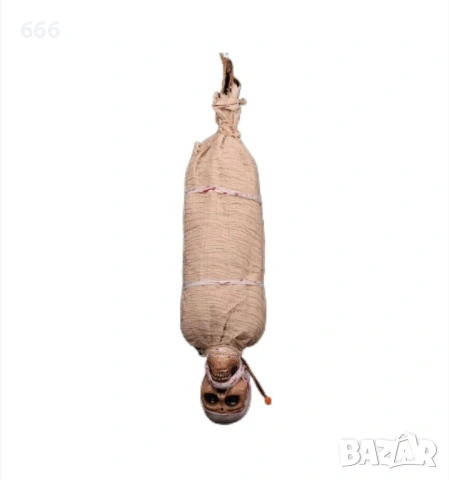 Декорация за Хелоуин Мумия с LED и звук, Аксесоари за парти, 76 см, снимка 5 - Други стоки за дома - 53432070