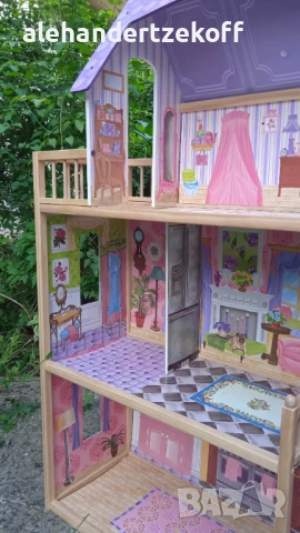 Детска дървена къща за кукли Kid Kraft, снимка 9 - Играчки за стая - 50655502