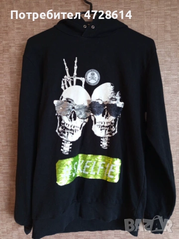 Philipp Plein дамски суитчър с пайети, снимка 3 - Суичъри - 53423102