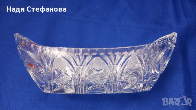 Кристална бонбониера, гондола, снимка 7 - Прибори за хранене, готвене и сервиране - 44479611