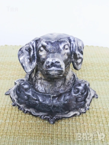 Винтидж метален пeпeлник Куче , снимка 2 - Антикварни и старинни предмети - 53438044