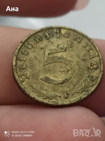 5 пфенига 1939 г F

