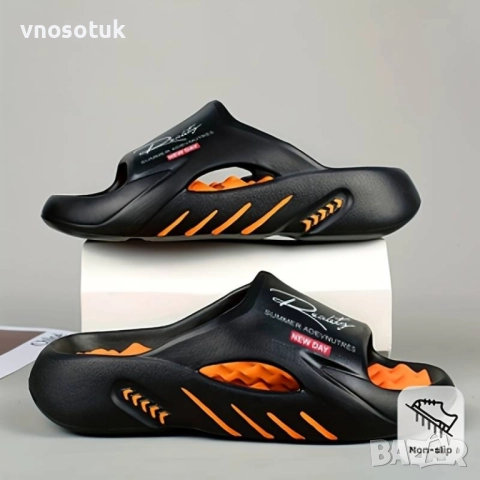 Мъжки стилни дишащи чехли-№ 42-43, снимка 2 - Джапанки - 50344551