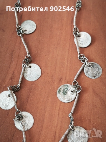 Български накит, сребро, филигран носия, снимка 6 - Антикварни и старинни предмети - 51450349