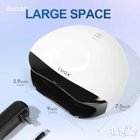 UV/LED лампа L'UGX 56 W за гел лак с 4 таймера, снимка 6 - Преси за коса - 55963081