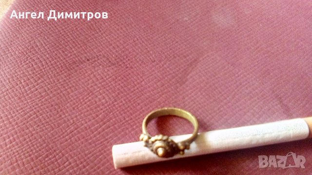 Стар бронзов възрожденски пръстен , ж.к., снимка 6 - Антикварни и старинни предмети - 35801485