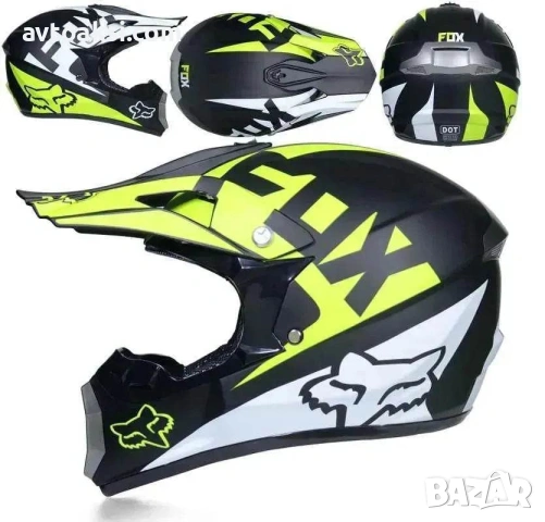 Каска Крос Мотор/Скутер/Бъги/Вело/АТВ FOX-7177