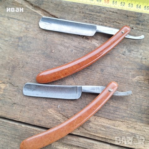 Стари руски бръсначи-2 бр., снимка 4 - Антикварни и старинни предмети - 44731510
