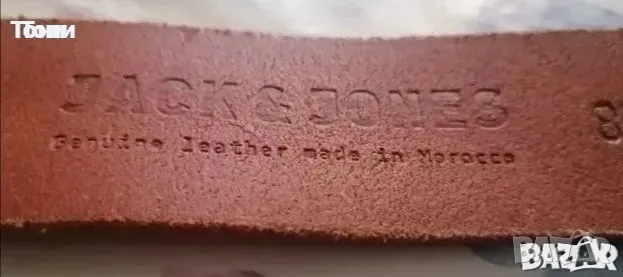 JACK and JONES Оригинал Нов Универсален Колан Изцяло Естествена Кожа 100см , снимка 3 - Колани - 49610260