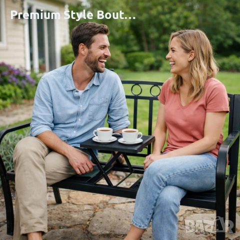 Градинска пейка 2 в 1 с разтегателна маса - удобство и функционалност