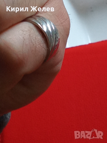 СТАР СРЕБЪРЕН АРТ ДЕКО ПРЪСТЕН ВИСОКА ПРОБА СРЕБРО МАЙСТОРСКА КОВАНА ИЗРАБОТКА 26223, снимка 14 - Антикварни и старинни предмети - 35996637