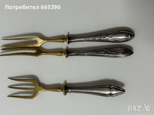 Сребърни вилици , снимка 7 - Антикварни и старинни предмети - 53340780