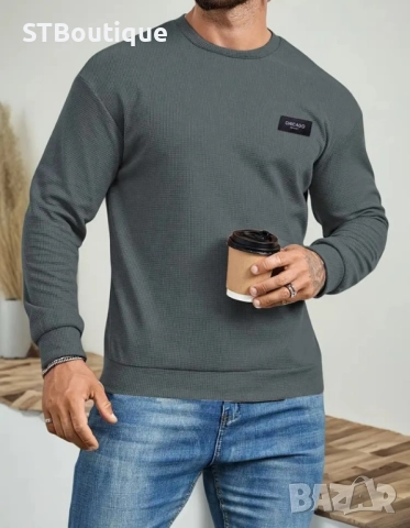 🧥 Стилна мъжка блуза с дълъг ръкав –💥 НОВ МОДЕЛ 2025!💥, снимка 6 - Блузи - 52227395