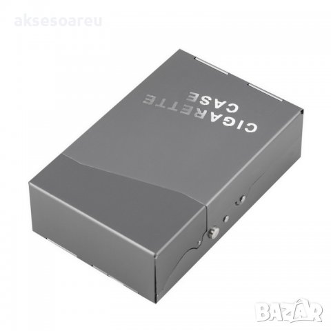 Нова стандартна кутия за цигари метална цигарена табакера 80 мм с копче и пружина модна стилна за по, снимка 12 - Табакери - 39362279