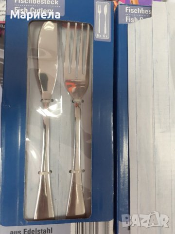 Специални прибори за риба 12 части , Вилици и ножове за ядене на риба, снимка 5 - Прибори за хранене, готвене и сервиране - 41558228