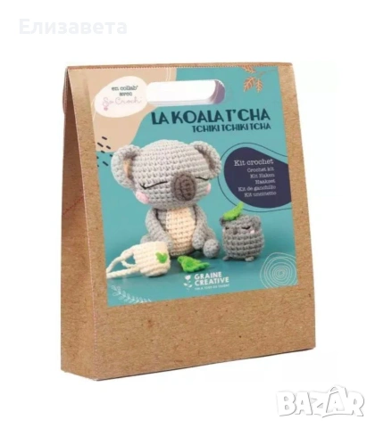 Комплект за плетене Амигуруми Graine Creative Коала , снимка 2 - Образователни игри - 53760370