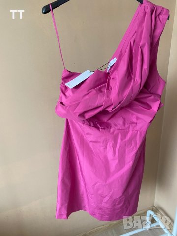 Дамска рокля Манго розова фуксия М размер с етикет, снимка 3 - Рокли - 41404332