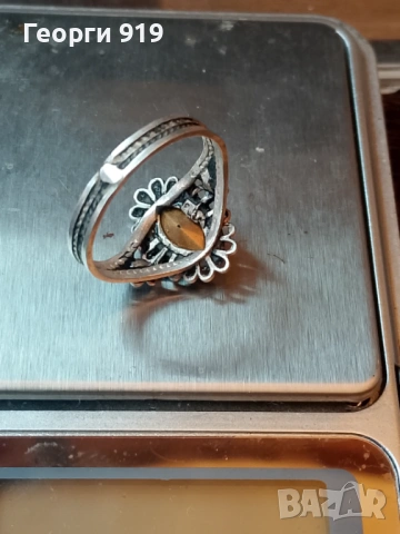 Дамски сребърен пръстен , снимка 3 - Пръстени - 53654285