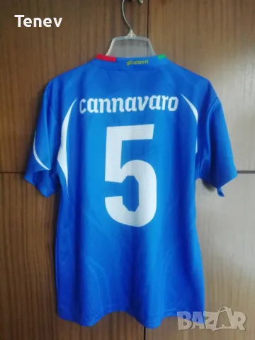 Italy #5 Cannavaro футболна тениска фланелка Италия Канаваро размер S, снимка 1 - Тениски - 48081436