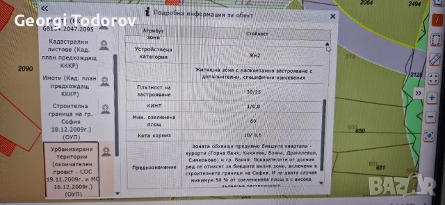 Парцел в Симеоново , снимка 2 - Парцели - 55947488