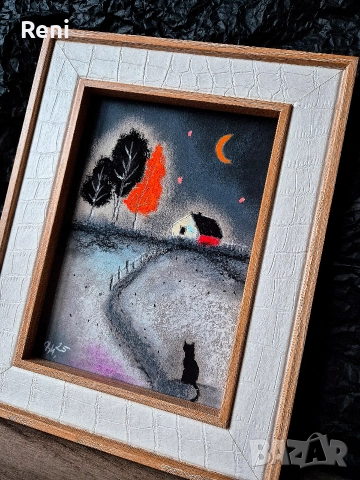 Дойдох си.., картина въглен, снимка 2 - Картини - 52918993