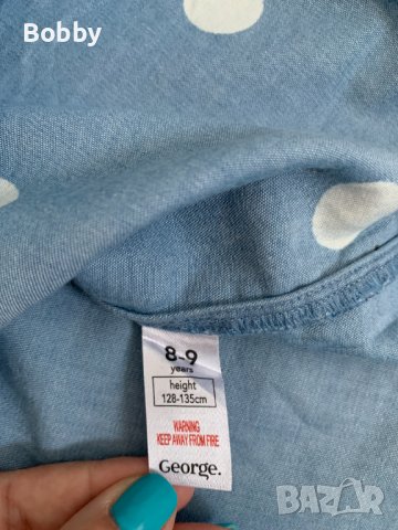 Дънкова рокля George 8-9 години, снимка 4 - Детски рокли и поли - 41447371