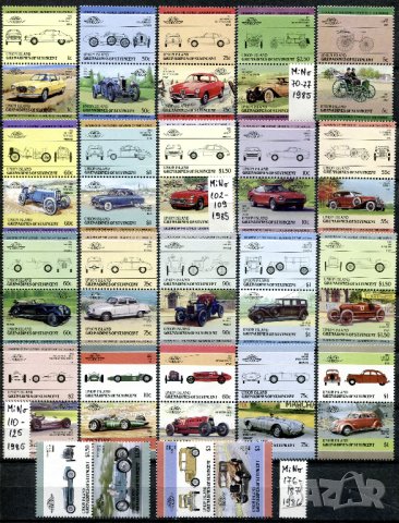 Колекция MnH - Автомобили [39 пълни серии] - 398 [198x2] марки , снимка 9 - Филателия - 42218920