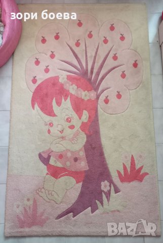 детски розов килим, снимка 2 - Мебели за детската стая - 38847081